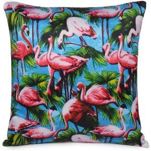 Home Decorative Comfortable Flamingo Digital Print Cushion Pillow Cover Case